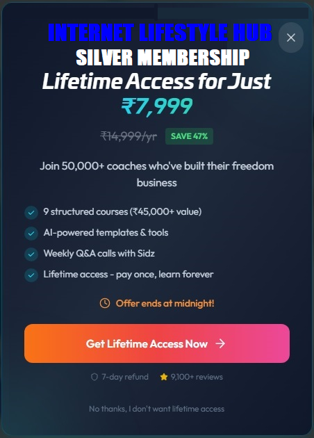 internet lifestyle hub silver membership