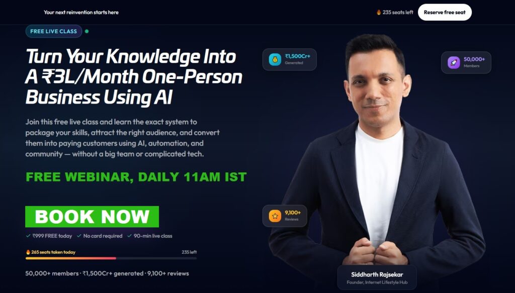 siddharth rajsekar webinar